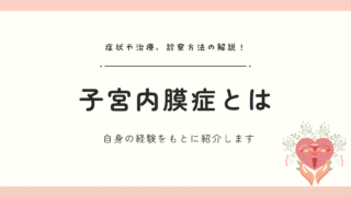 子宮内膜症とは？症状や原因、治療方法や検査方法について体験談をもとにまとめました